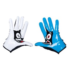 MASSOV EVO2 Youth Football Gloves – Sticky Grip ProTac Palms, Breathable Mesh Fit, SFIA – Kids Football Gloves - Youth, Large, Felix Color