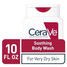 CeraVe Eczema Body Wash | 10 Ounce | Dry Skin Relief & Eczema Treatment Shower Gel for Itchy Skin | Fragrance Free
