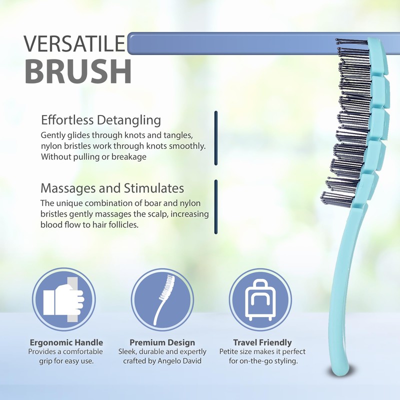 Flex Brush Vented Hair Brush for Blow Drying, Flexible Bristle