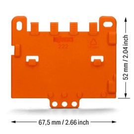 Strain relief plateWAGO Orange