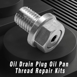 JUUDDENPARTS Oil Drain Plug Oil Pan Thread Repair Kits, Self-tapping Oil Drain Screw Plug, Universal Metal Oil Drain Plug for Automotive and Motorcycle Oil Pan Thread Repair Kits