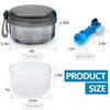 Leak-Proof Denture Cups for Soaking Dentures, Partial Dentures. Travel-Friendly Retainer,