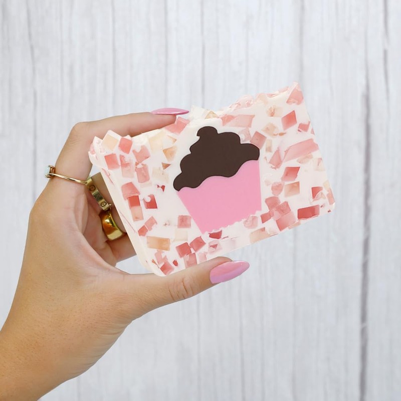 Primal Elements Bar Soap in Shrinkwrap, Cupcake, 5.8 Ounce