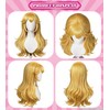 Blonde Princess Wig Set with Tiara, Brooch, Earrings and Wig