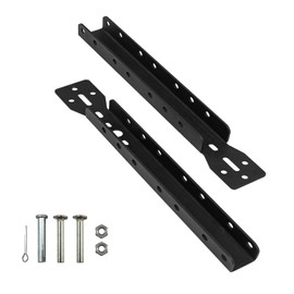 VANROUG Garage Door Opener Bracket, Black Steel, Door Mount, Adjustable Reinforcement Bracket