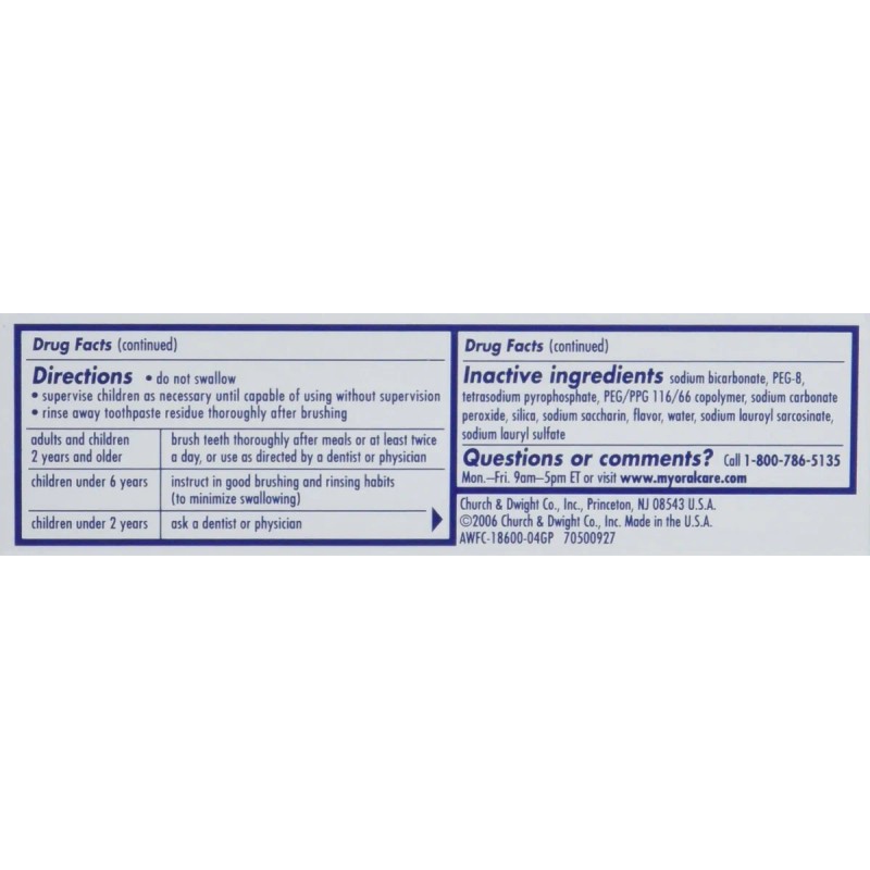 Pasta De Dientes Arm & Hammer Advance White 25 Ml