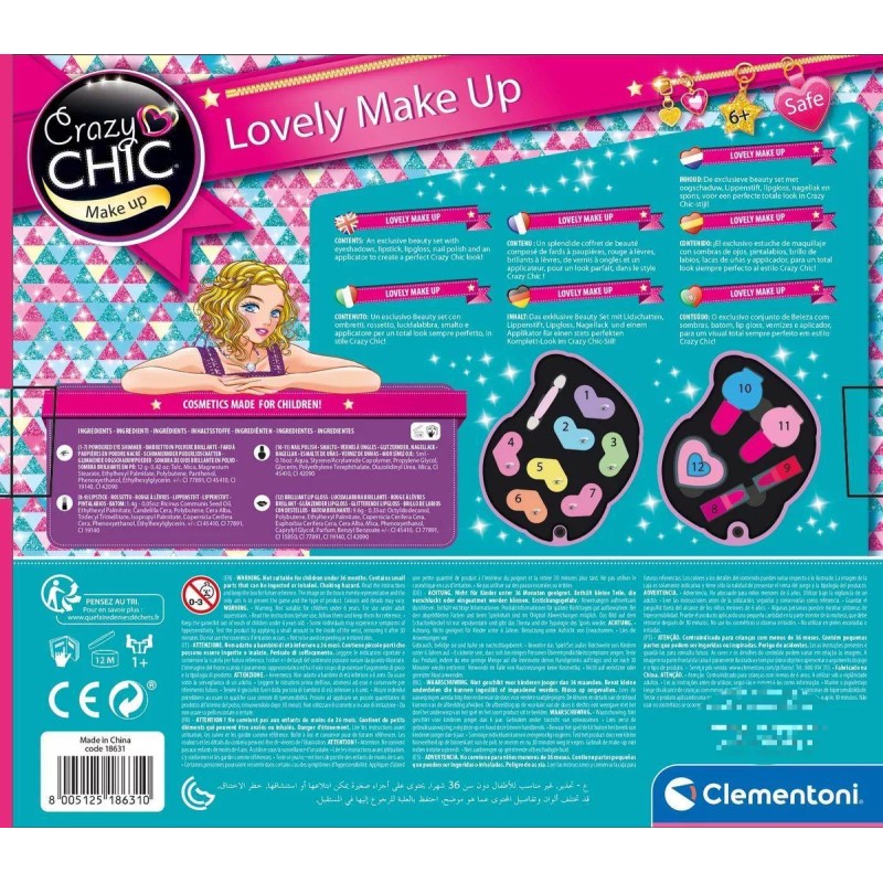 Clementoni Maquillaje Encantador Cofre De Unicornio Crazy Chick -clemen