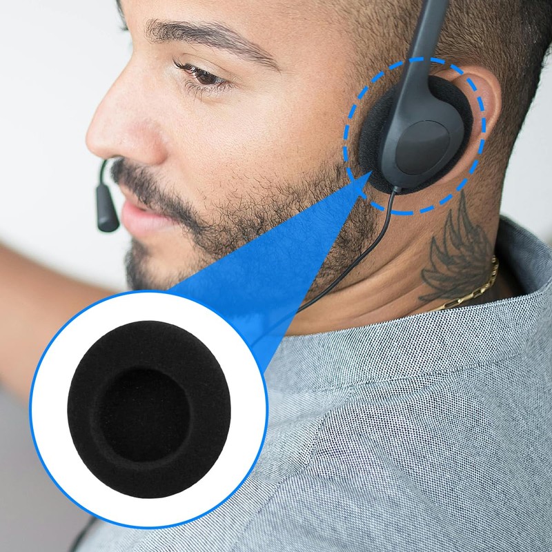 Thyonta 4PCS Headphone Foam Cover Breathable and Comfortable Imported Thickened
