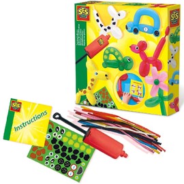 SES 14017 Modellierballons Animals Ballons modellieren, Diverse Farben, S
