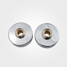 Round Chrome Easy Fast Fit Fixing kit for Exposed Thermostatic Shower Mixer Bar Valves Brass Made