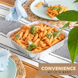 PLASTICPRO 10 Pack 8 Inch Square Aluminum Pans with Lids Disposable Tin Foil Pans Baking Pans Food Storage