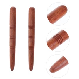 Garneck Acupressure Pen Set Made of Wood - 2 Pieces Trigger Point Massage Sticks for Targeted Relaxation - Ideal for Ear Acupuncture and Face Massage - Handy and Effective