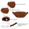 Gusti Spencer Leather Belt Bag for Men and Women, Bum