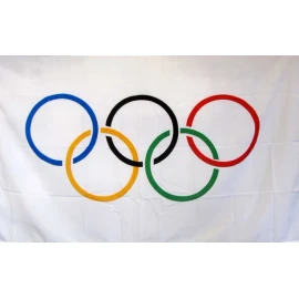 Generic OLYMPICS LOGO ONLY 3'X5' FLAG
