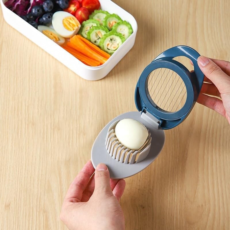 Boiled Egg Cutter, Egg Cutter, Egg Slicer, Stainless Steel, 2-in-1