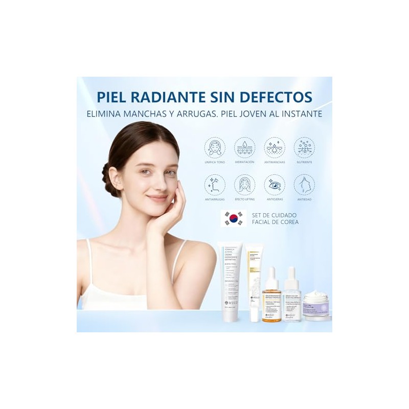 Weud Skin Care Coreano Kit Crema Hidratante Centella Niacinamida Cremas