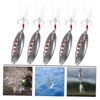 SUPVOX 5pcs Simulated Fishing Lure Fishing Baits Rotating Chicken Plume