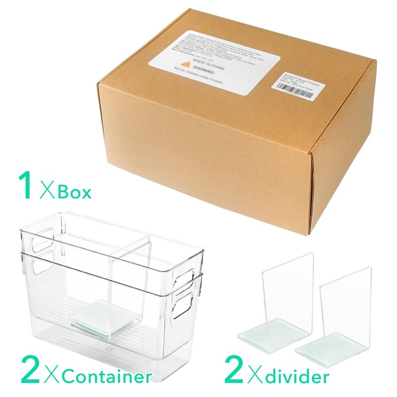 Breastmilk Storage Container with L Shaped Separator Boards, Dividers Will