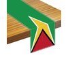 Guyana Table Runner,Guyanese Flag Tablecolth for Dining Home Decor
