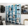 Decorotika Alice 71'' Tall 5-Tier Modern Industrial Corner Bookcase Bookshelf