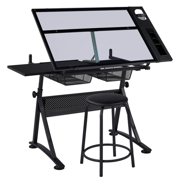 Yaheetech Yaheetech Drafting Table w/Stool Height Adjustable Multifunctional Art Craft