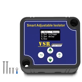 UCkasayfy Adjustable Dual Smart Battery Isolator 12V 140amp, Voltage Sensitive Relay VSR Compatible with UTV Marine car RV Boat Truck Trailer ATV Camper Moto