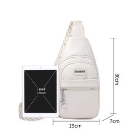 Anfei Crossbody Small Sling Sling Bag for Women, Faux Leather Chest Bag Daypack Backpack Crossbody for Travel Sport Gift