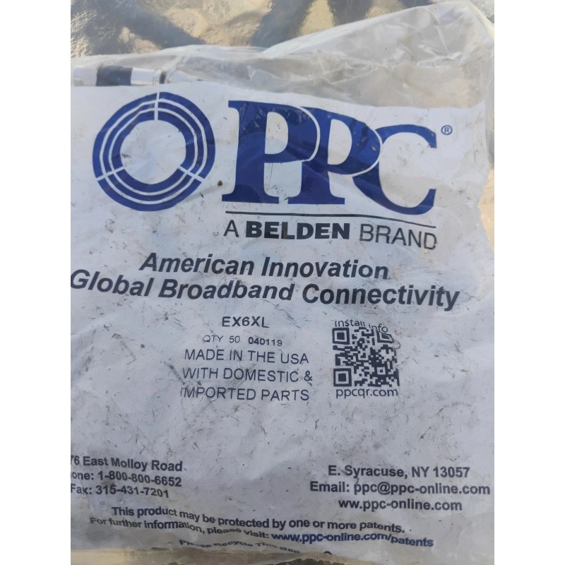 PPC 50 PPC EX6XL Coax Connectors Approved DirecTV Dish