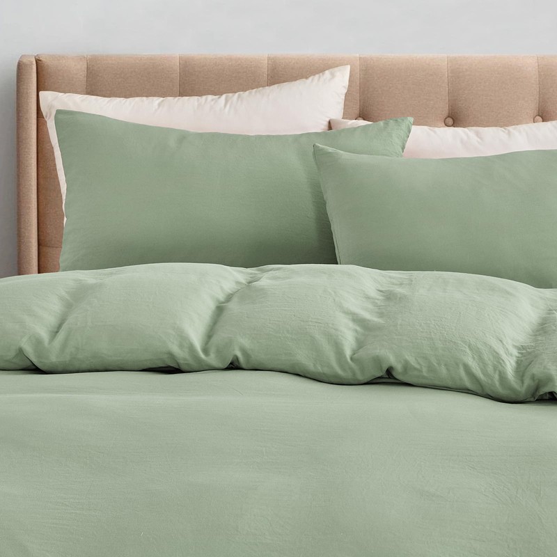 KASYLAN Duvet Cover Set - Washed Microfiber Bedding Set with