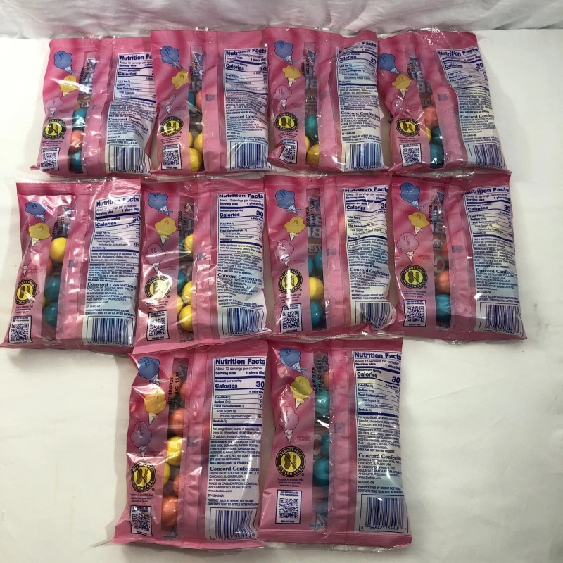 Dubble Bubble COTTON CANDY Flavored Bubble Gum Balls - Lot