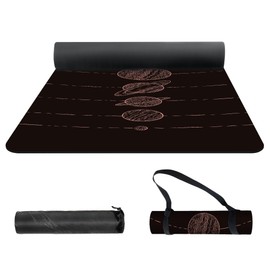 nuveti Yoga Mat Print Extra Thick TPE Non Slip Fitness Exercise Mat with Carrying Bag,72"x24" Extra Thick 6MM Exercise & Workout Mat for Yoga, Pilates Fitness and Floor Exercises