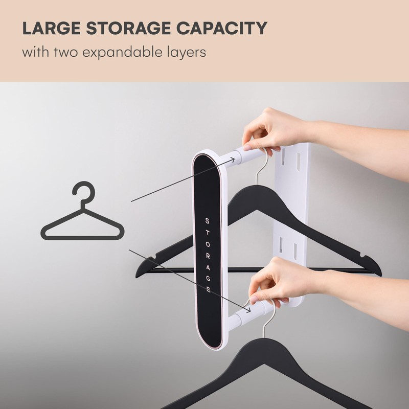flybold Hanger Storage Rack - Hanger Organizer Stacker for Closet