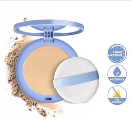 OUHOE 【Lhy Beauty】Oil Control Flawless Setting Powder, Lightweight Face Finishing, Matte Pressed Powder, Smooths Skin & Completes Makeup, Cosmetic Powder Waterproof setting powder - Color: 【02#)】NATURAL BEIGE