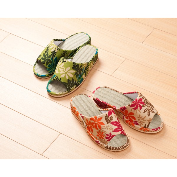 Grass Heel-Up Slippers, Hawaiian 2 Colors
