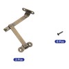 sourcing map 2 Pcs Brass Lid Folding Support Hinge, 3"