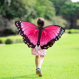 Insect Lore | Pink Morpho Dress-Up Butterfly Wings | Kids Pretend Play Costume | Boys and Girls