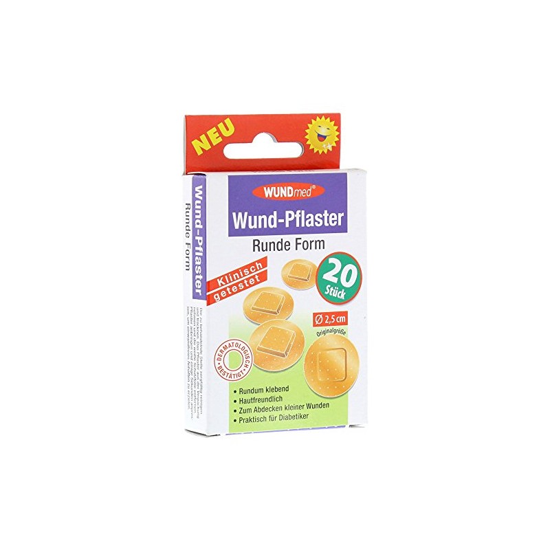 Wound Plaster 2.5 cm 20 Pieces