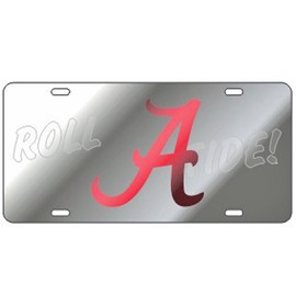 Alabama Crimson Tide "Roll Tide" Laser Cut License Plate