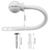 2 Packs Curtain Holdback, Wall Mounted Curtain Tie Backs Metal