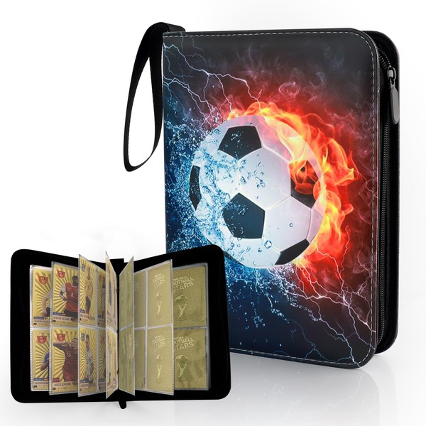 ZUYIST Scrapbook Football Cards, 50 Pages Trading Cards Album 400