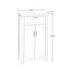 RiverRidge Somerset Two-Door Floor Cabinet, White