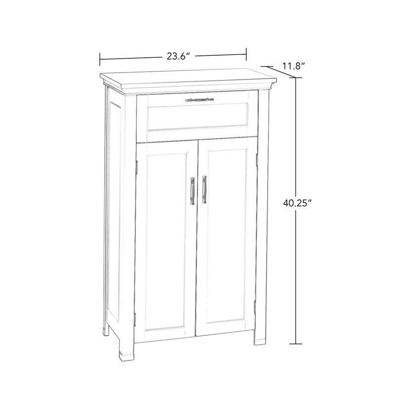 RiverRidge Somerset Two-Door Floor Cabinet, White