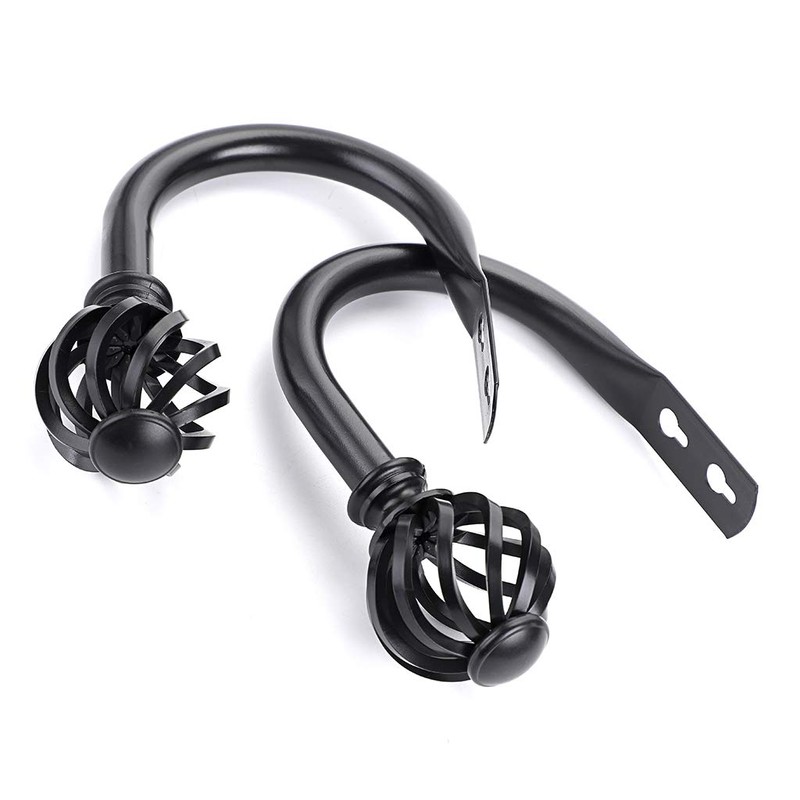 BSTKEY A Pair of Nest Modeling Metal Curtain Hooks -