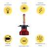 Focos Led Kit Automotriz 4 Caras Master 22000lm Luz Blanca