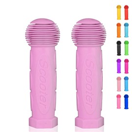 OTFAITP Scooter Grip Handlebar 1 Pair Bicycle Grip Fit for 2-3-4 Wheels Kid Kick Scooters,Children Bike,Rocking car,Drifting Scooter,Swing Scooter,Push Cart (Rose Pink)