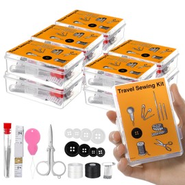 JOUTYFOR 10 Pack Travel Sewing Kit, Mini Sewing Kit Bulk Small Emergency Sewings Kits with Case for Traveler Home Office Wedding Operation Christmas Stocking Stuffer Gift