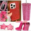 15000Pcs Red Color Rhinestones for Bedazzling, Jelly Bedazzling Resin Gems