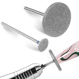 JIEYAO Pack of 2 Disc Nail Grinder Bits, Professional Nail Cutter Bit Electric Foot File Hard Sanding Disc Pedicure for Nail Studio Foot Care Remover Remove Gel Acrylic Cuticles