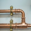 PATIKIL 7/8" Copper End Cap with 1/4" Hole, 5 Pcs