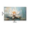 Evgosm Tempered Glass Backsplash for Kitchen， Stove Splashback, Flowers Glass